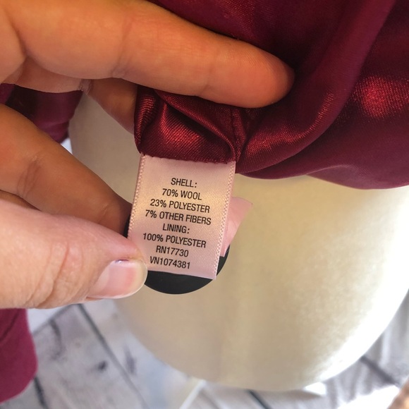 Merona Wool Berry Double Breasted Coat - Picture 5 of 6